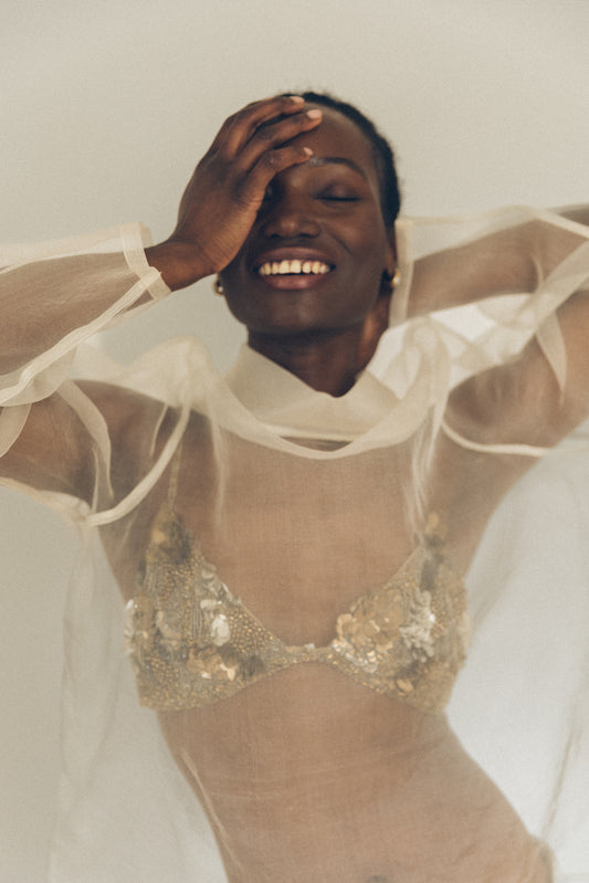 2018 SILK ORGANZA TOP