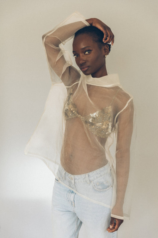2018 SILK ORGANZA TOP