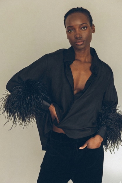 1970 SILK FEATHER SHIRT