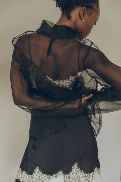 2018 SILK ORGANZA TOP