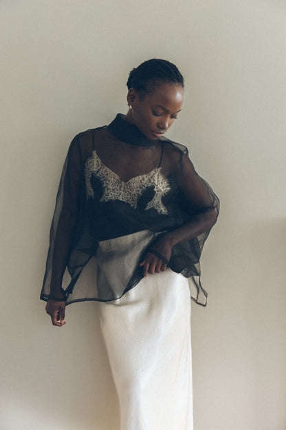2018 SILK ORGANZA TOP