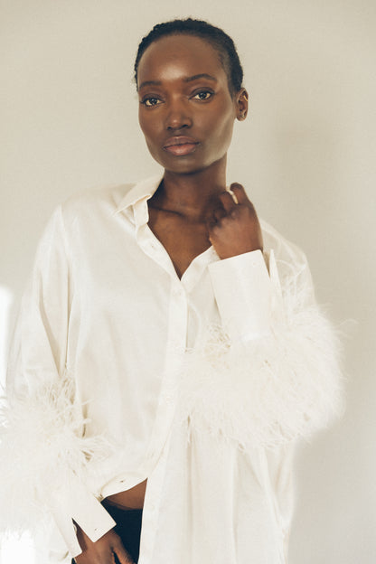 1970 SILK FEATHER SHIRT